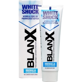BLANX White Shock Pasta do mycia zębów natychmiastowa biel, 75 ml - zdjęcie poglądowe #1