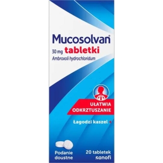 Mucosolvan 30mg, 20 tabletek - zdjęcie poglądowe #1