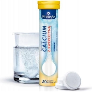 PROTEGO Calcium Z Kwercetyną, 20 tabletek musujących - zdjęcie poglądowe #1