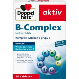 DOPPELHERZ AKTIV B-Complex, 30 tabletek - zdjęcie poglądowe #1