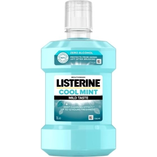 LISTERINE Cool Mint Płyn do płukania łagodny smak, 1000 ml - zdjęcie poglądowe #1