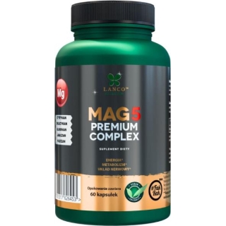LANCO NUTRITIONS MAGNEZ Mag5 Premium Complex, 60 kapsułek - zdjęcie poglądowe #1