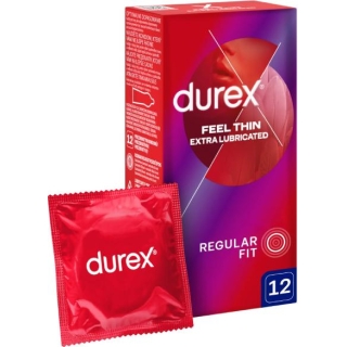 Durex Feel Thin Extra Lubricated 12 szt. - zdjęcie poglądowe #1