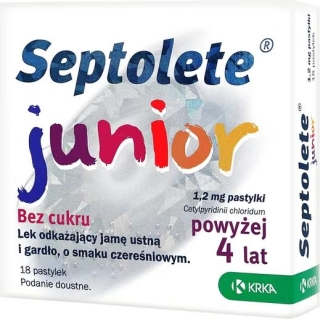 Septolete Junior, 1,2mg, 18 pastylek - zdjęcie poglądowe #1