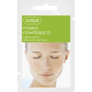ZIAJA Maska nawilżająca skóra sucha i normalna z glinką zieloną, 7ml - zdjęcie poglądowe #1