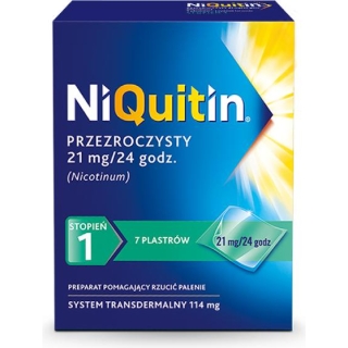 NIQUITIN plastry 21mg/24h, 7 sztuk - zdjęcie poglądowe #1