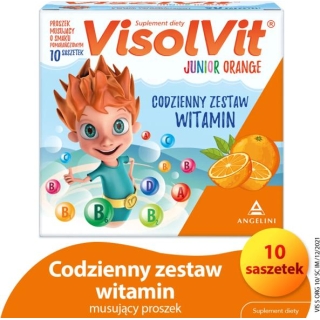 VISOLVIT Junior orange, 10 saszetek - zdjęcie poglądowe #1