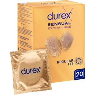 DUREX Sensual Extra Lube prezerwatywy, 20 sztuk - zdjęcie poglądowe #1