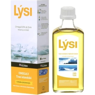 LYSI Tran islandzki o smaku cytrynowym, 240ml - zdjęcie poglądowe #1