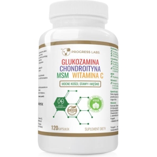 PROGRESS LABS Glukozamina Chondroityna MSM, 120 kapsułek - zdjęcie poglądowe #1
