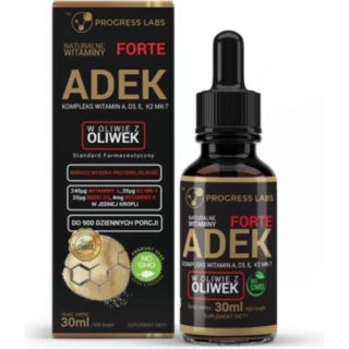 PROGRESS LABS Naturalne Witaminy ADEK Forte krople, 30ml - zdjęcie poglądowe #1