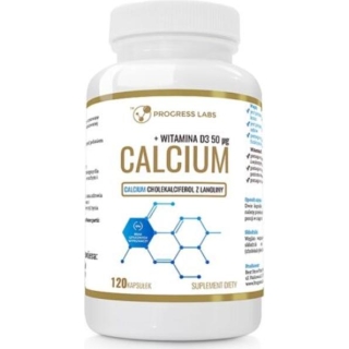 PROGRESS LABS Calcium + Witamina D3, 120 kapsułek - zdjęcie poglądowe #1