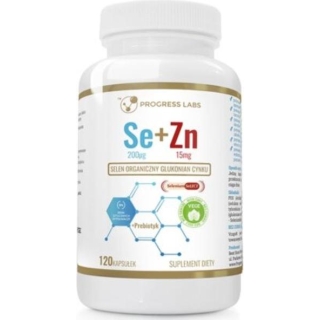 PROGRESS LABS Selen organiczny + cynk, 120 kapsułek - zdjęcie poglądowe #1