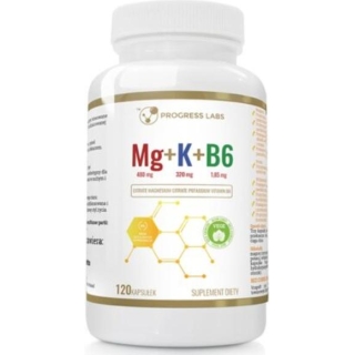PROGRESS LABS Mg + K + B6, 120 kapsułek - zdjęcie poglądowe #1
