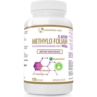 PROGRESS LABS Metylofolian, 120 kapsułek - zdjęcie poglądowe #1