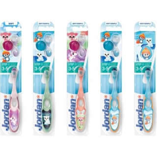 JORDAN Step By Step Szczoteczka do mycia zębów 3-5 lat, 1 sztuka