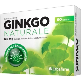 ERBAFARM Ginkgo Naturale, 60 tabletek - zdjęcie poglądowe #1