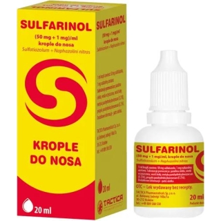 Sulfarinol krople do nosa, 20ml - zdjęcie poglądowe #1