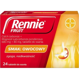 Rennie Fruit 24 tabl. do ssania - zdjęcie poglądowe #1