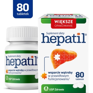 HEPATIL wspomaga pracę wątroby, 80 tabletek - zdjęcie poglądowe #2