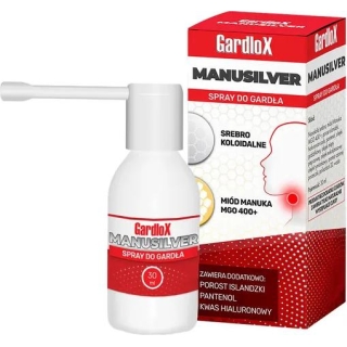Gardlox Manusilver Spray do gardła 30ml - zdjęcie poglądowe #1