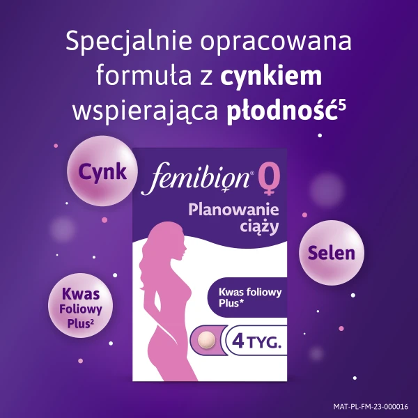 Femibion 0 Planowanie ciąży kwas foliowy 28 tabletek 1