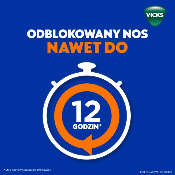 Aerozol do nosa Nasivin Vicks Kids na zatkany nos, lek udrażniający, dla dzieci powyżej 1. do 6 r.ż., 10 ml 2