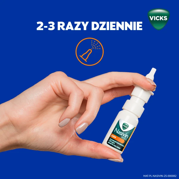 Aerozol do nosa Nasivin Vicks Kids na zatkany nos, lek udrażniający, dla dzieci powyżej 1. do 6 r.ż., 10 ml 3