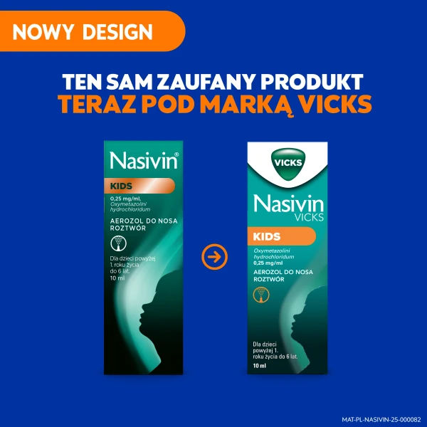 Aerozol do nosa Nasivin Vicks Kids na zatkany nos, lek udrażniający, dla dzieci powyżej 1. do 6 r.ż., 10 ml 8