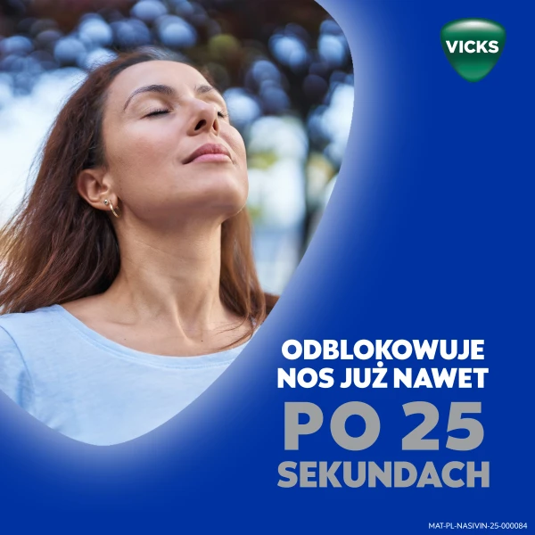 Aerozol do nosa Nasivin Vicks Classic na zatkany nos, katar, 10 ml 2