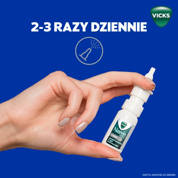 Aerozol do nosa Nasivin Vicks Classic na zatkany nos, katar, 10 ml 6
