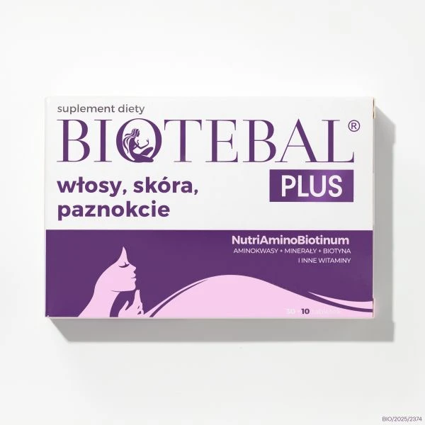 BIOTEBAL PLUS włosy, skóra, paznokcie 30+10 tabletek 2