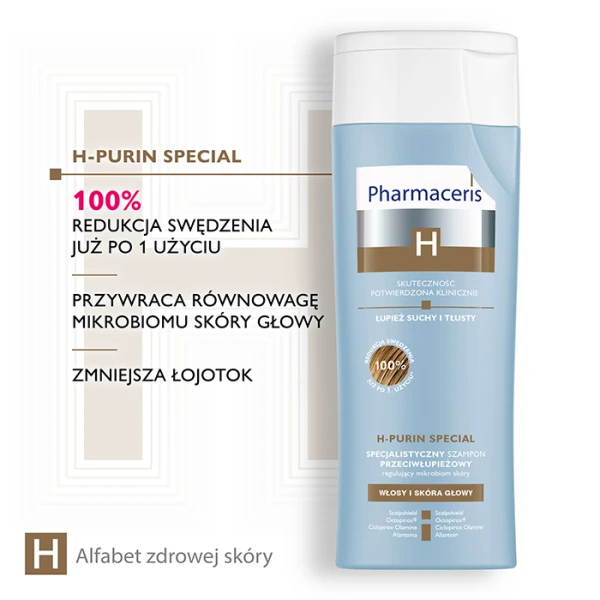 PHARMACERIS H-Purin Special Szampon przeciwłupieżowy, 250 ml 3