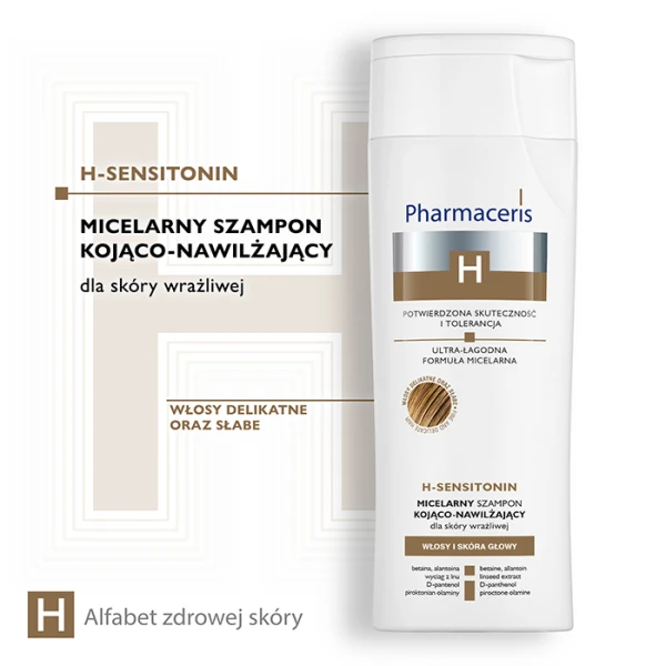 PHARMACERIS H Sensitonin Micelarny szampon do skóry wrażliwej, 250 ml 1