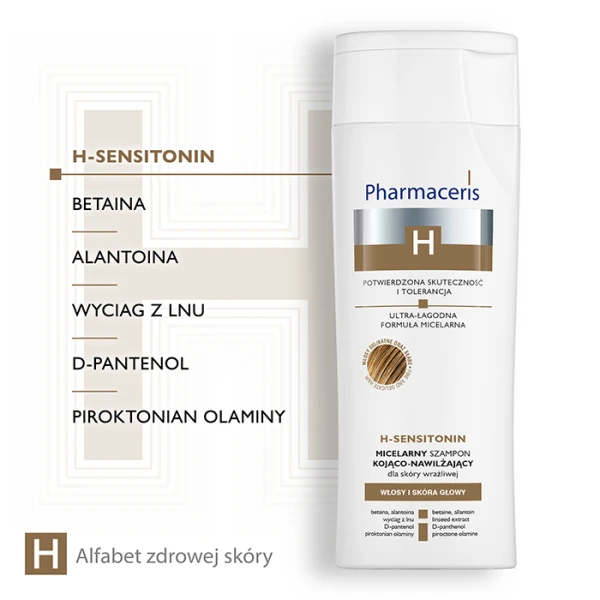 PHARMACERIS H Sensitonin Micelarny szampon do skóry wrażliwej, 250 ml 2