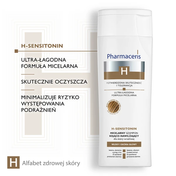 PHARMACERIS H Sensitonin Micelarny szampon do skóry wrażliwej, 250 ml 3