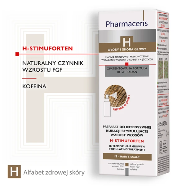 PHARMACERIS H Stimuforten Preparat hamujący wypadanie włosów 125 ml 2