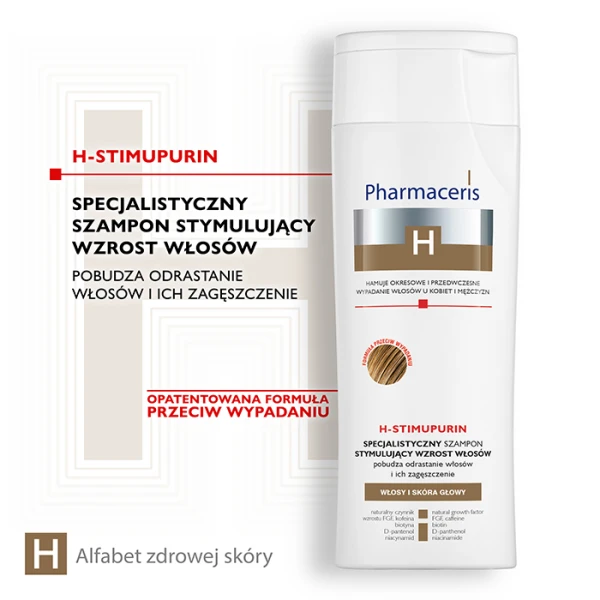 PHARMACERIS H Stimupurin Szampon stymulujący wzrost włosów, 250 ml 1