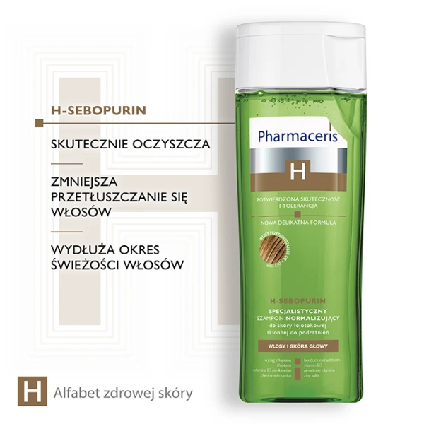 PHARMACERIS H Sebopurin Szampon normalizującym, 250 ml 3