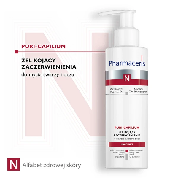 PHARMACERIS N Puri-Capilium Żel kojący zaczerwienienia, 190 ml 1
