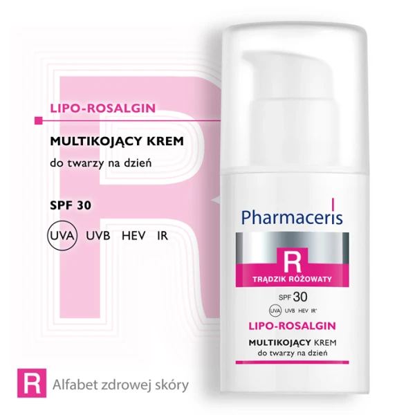 PHARMACERIS R LIPO-ROSALGIN Multikojący Krem Do Twarzy Na Dzień SPF30, 30 ml 2