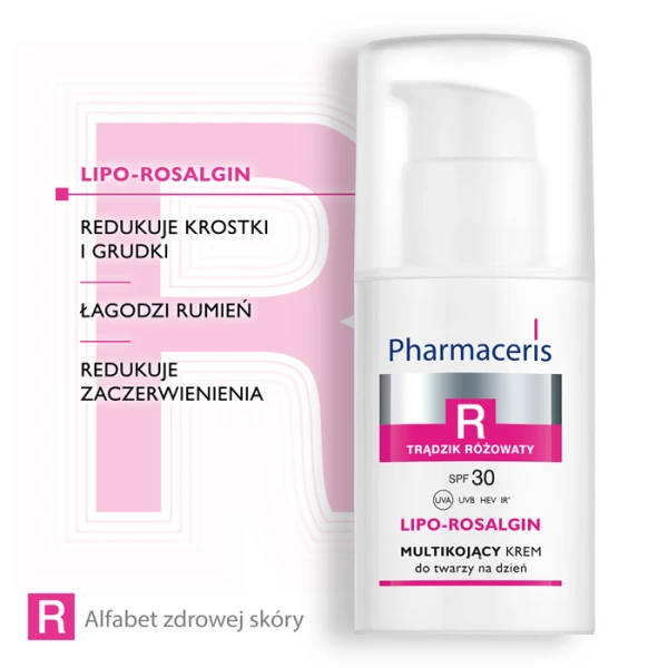 PHARMACERIS R LIPO-ROSALGIN Multikojący Krem Do Twarzy Na Dzień SPF30, 30 ml 4