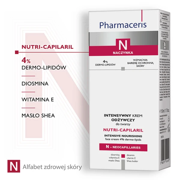 PHARMACERIS N NUTRI-CAPILARIL Krem odżywczy, 50 ml 2