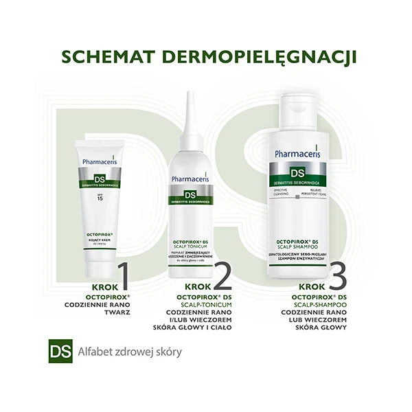 PHARMACERIS OCTOPIROX DS SCALP Szampon enzymatyczny, 125 ml 4