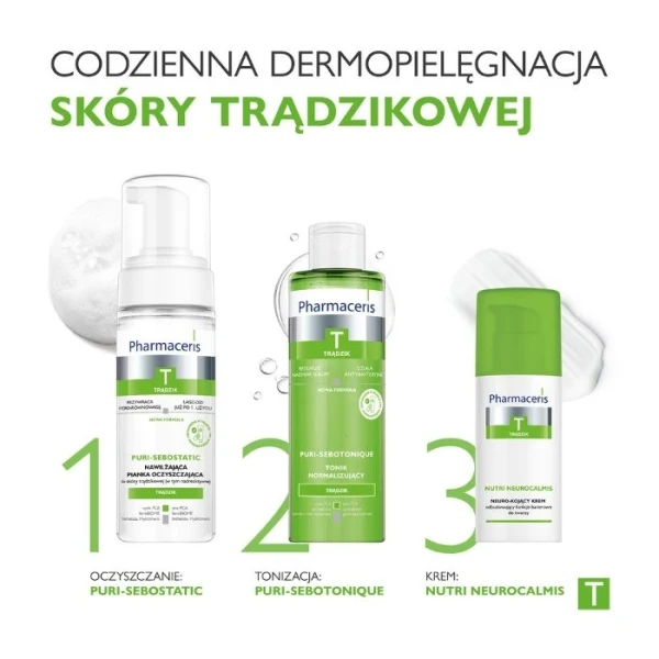 PHARMACERIS T PURI-SEBOSTATIC Nawilżająca pianka do twarzy oczyszczająca, 150 ml 7