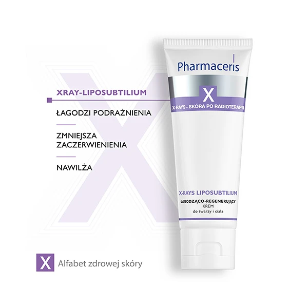 PHARMACERIS X X-RAYS LIPOSUBTILIUM Krem do twarzy i ciała łagodząco-regenerujący, 75 ml 3