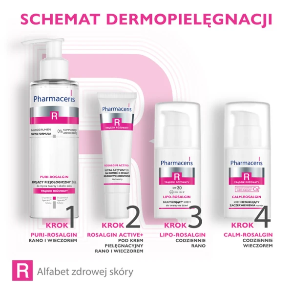 PHARMACERIS R ROSALGIN ACTIVE+ Żel na rumień i zmiany grudkowo-krostkowe, 30 ml 5