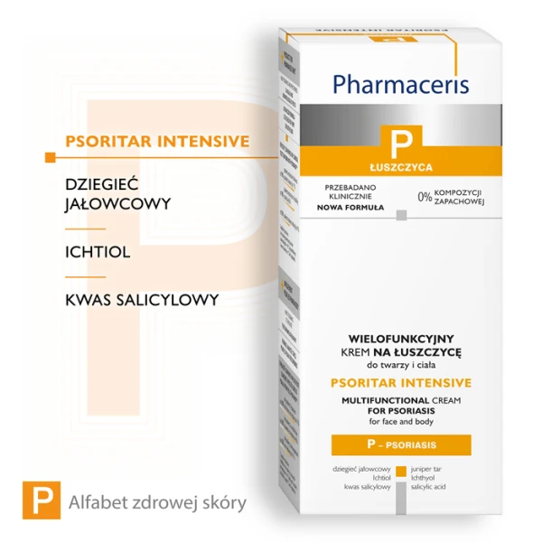PHARMACERIS P PSORITAR INTENSIVE Krem na łuszczycę do twarzy i ciała, 50 ml 2