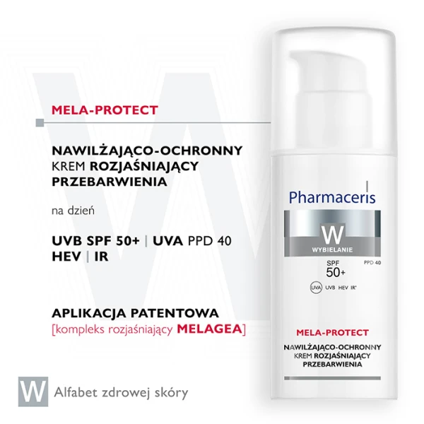 PHARMACERIS W MELA-PROTECT Krem nawilżająco - ochronny na dzień, 50 ml 1