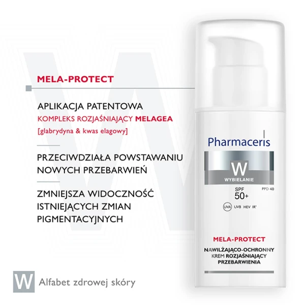 PHARMACERIS W MELA-PROTECT Krem nawilżająco - ochronny na dzień, 50 ml 3